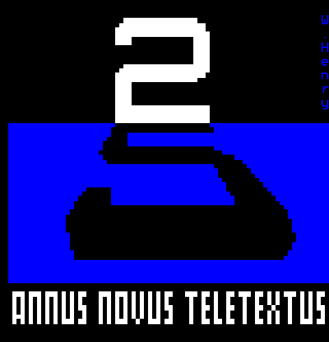 Annus Novus Teletextus (Yle Text Advent Calendar 2024/25, 2 Jan 2025)