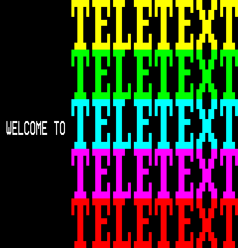 Welcome to Teletext